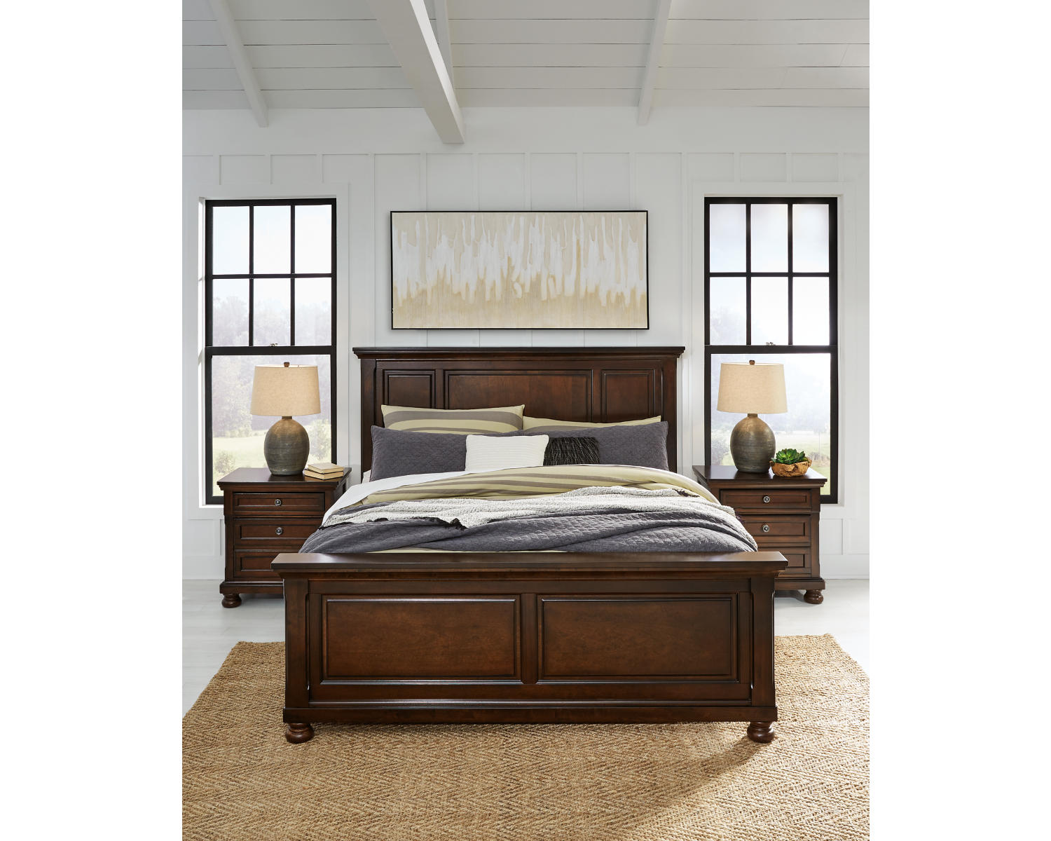 Porter King Panel Bed, Chest and 2 Nightstands
