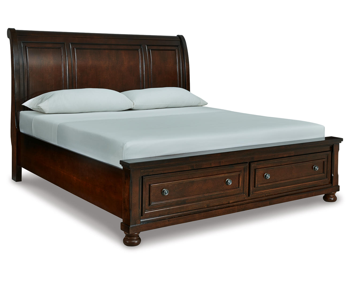 Porter King Sleigh Storage Bed, Dresser, Mirror, Chest and 2 Nightstands