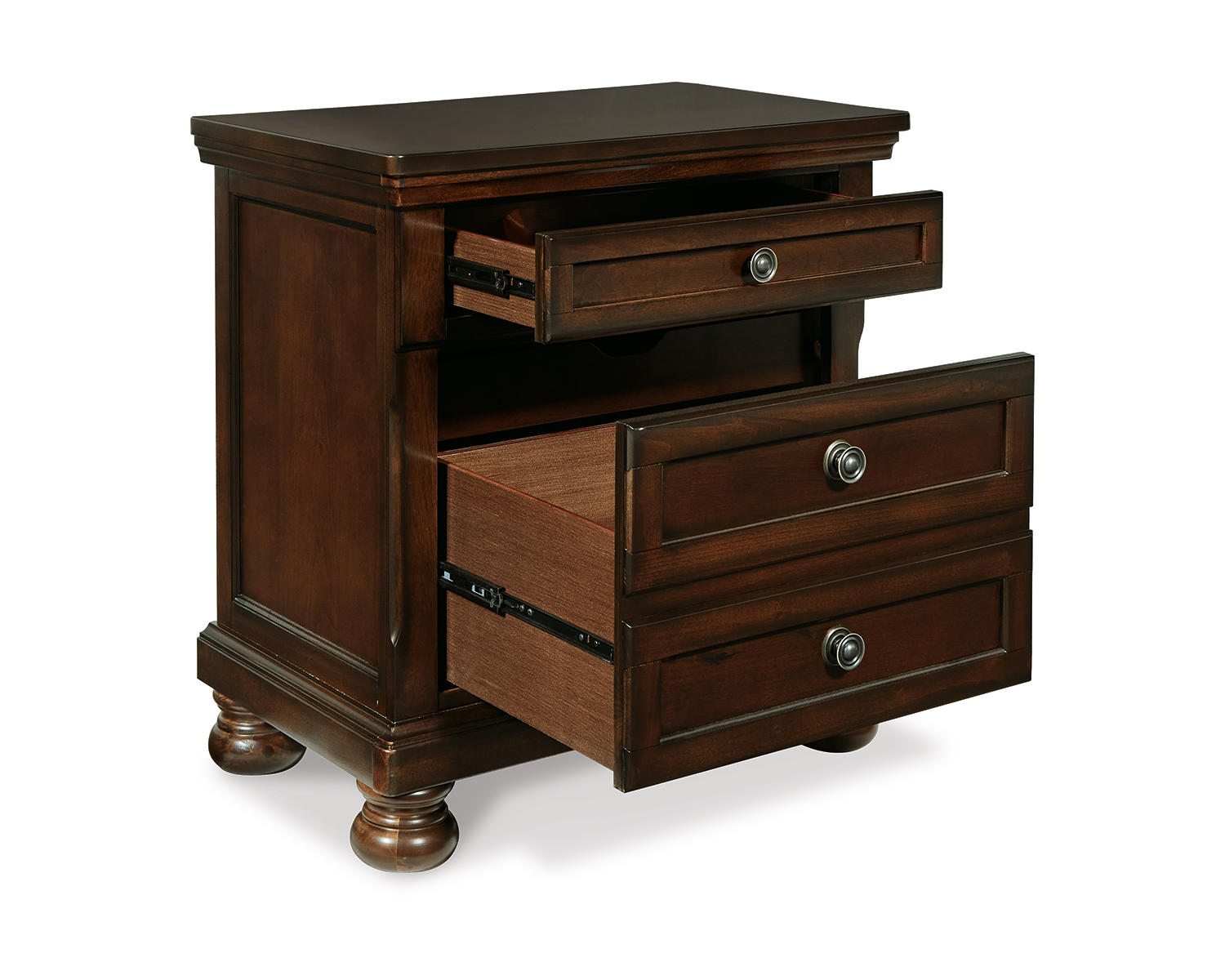 Porter California King Sleigh Bed and 2 Nightstands
