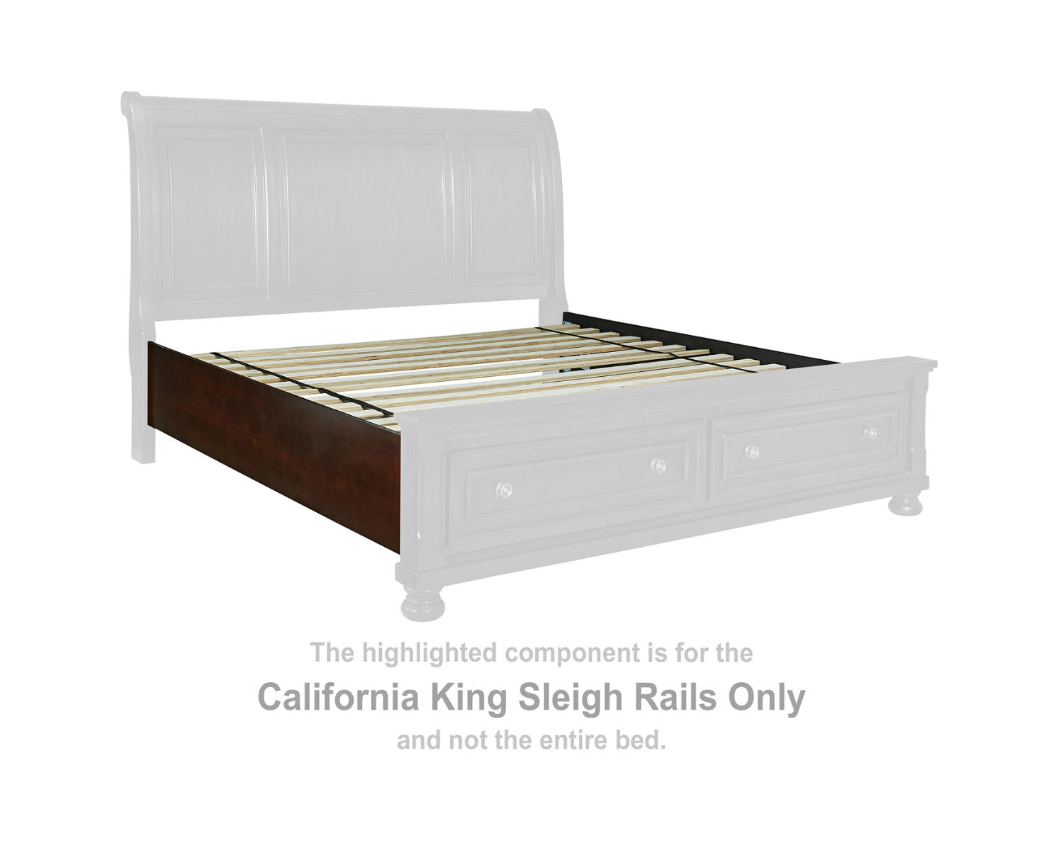 Porter California King Sleigh Rails