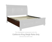 Porter California King Sleigh Rails