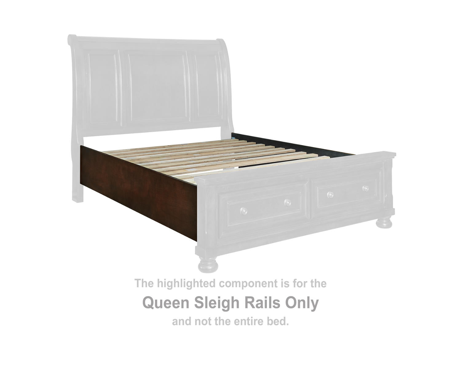 Porter Queen Sleigh Rails