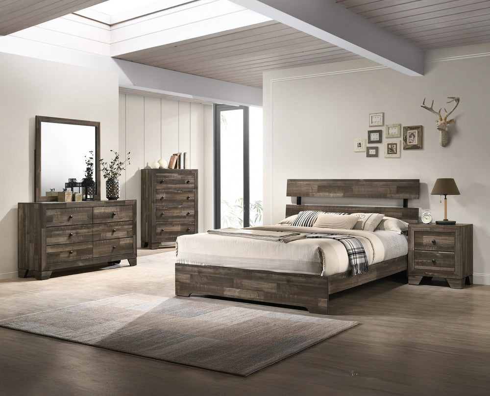 CAMA ATTICUS QUEEN CON PLATAFORMA EN 1 CAJA