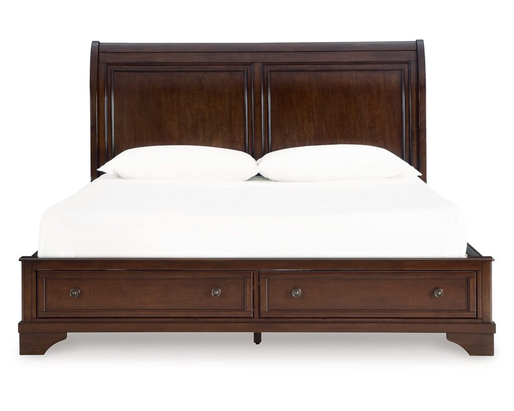 Trellington Queen Sleigh Storage Bed