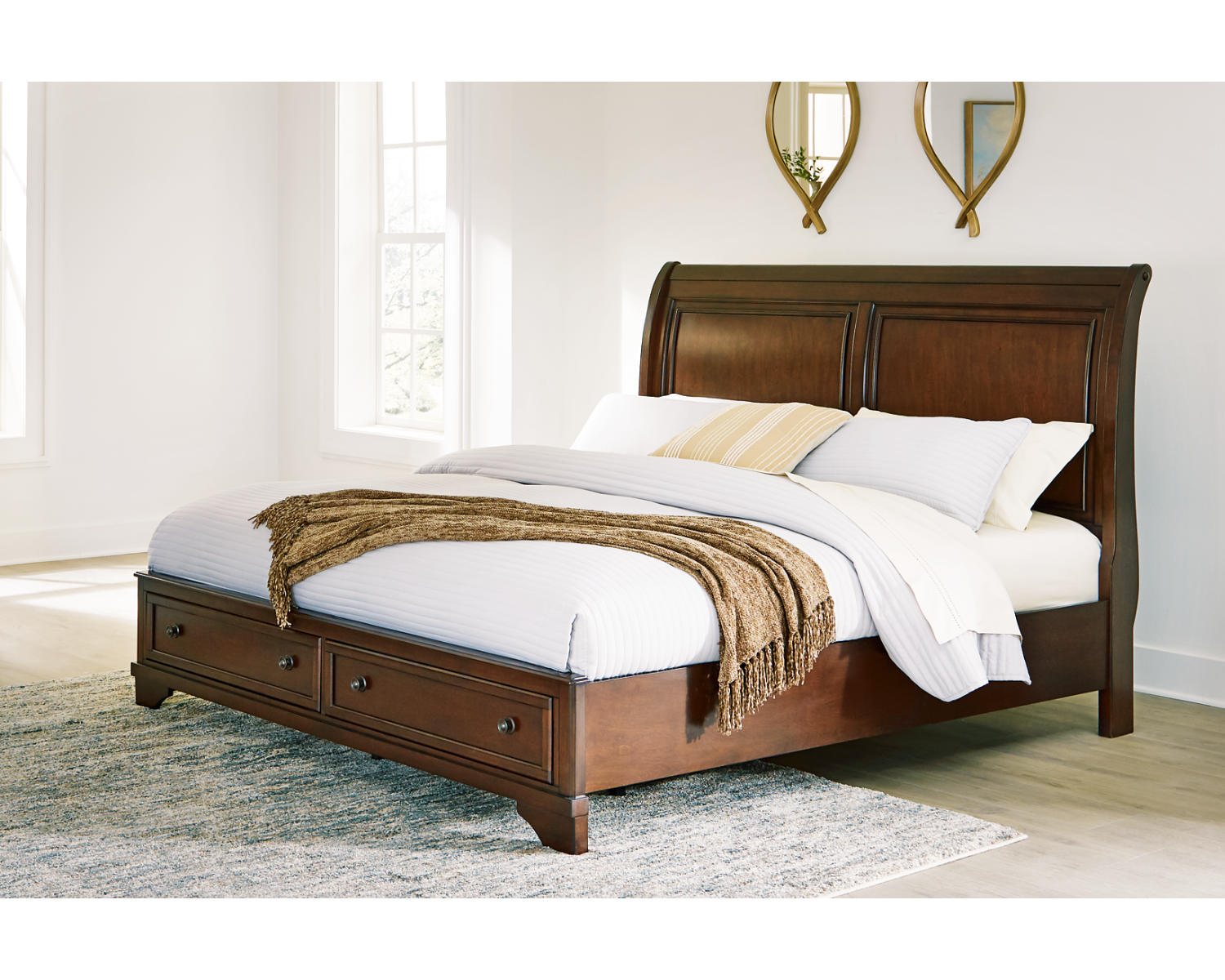 Trellington King Sleigh Storage Bed