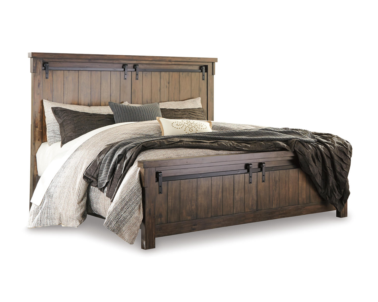 Lakeleigh Queen Panel Bed with Mirrored Dresser