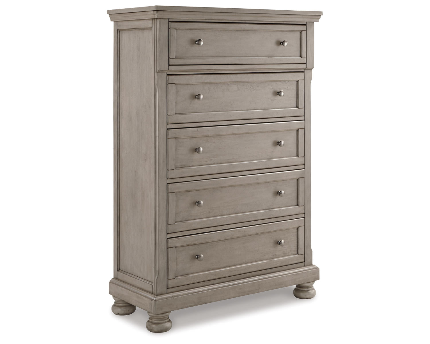 Lettner King Panel Bed, Dresser, Mirror, Chest and 2 Nightstands
