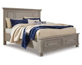 Cama Lettner Queen con almacenamiento y paneles