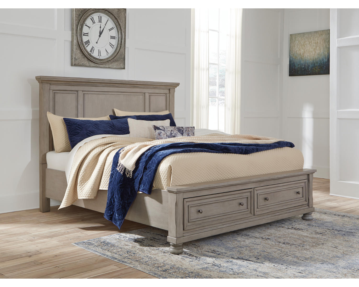Lettner California King Panel Storage bed