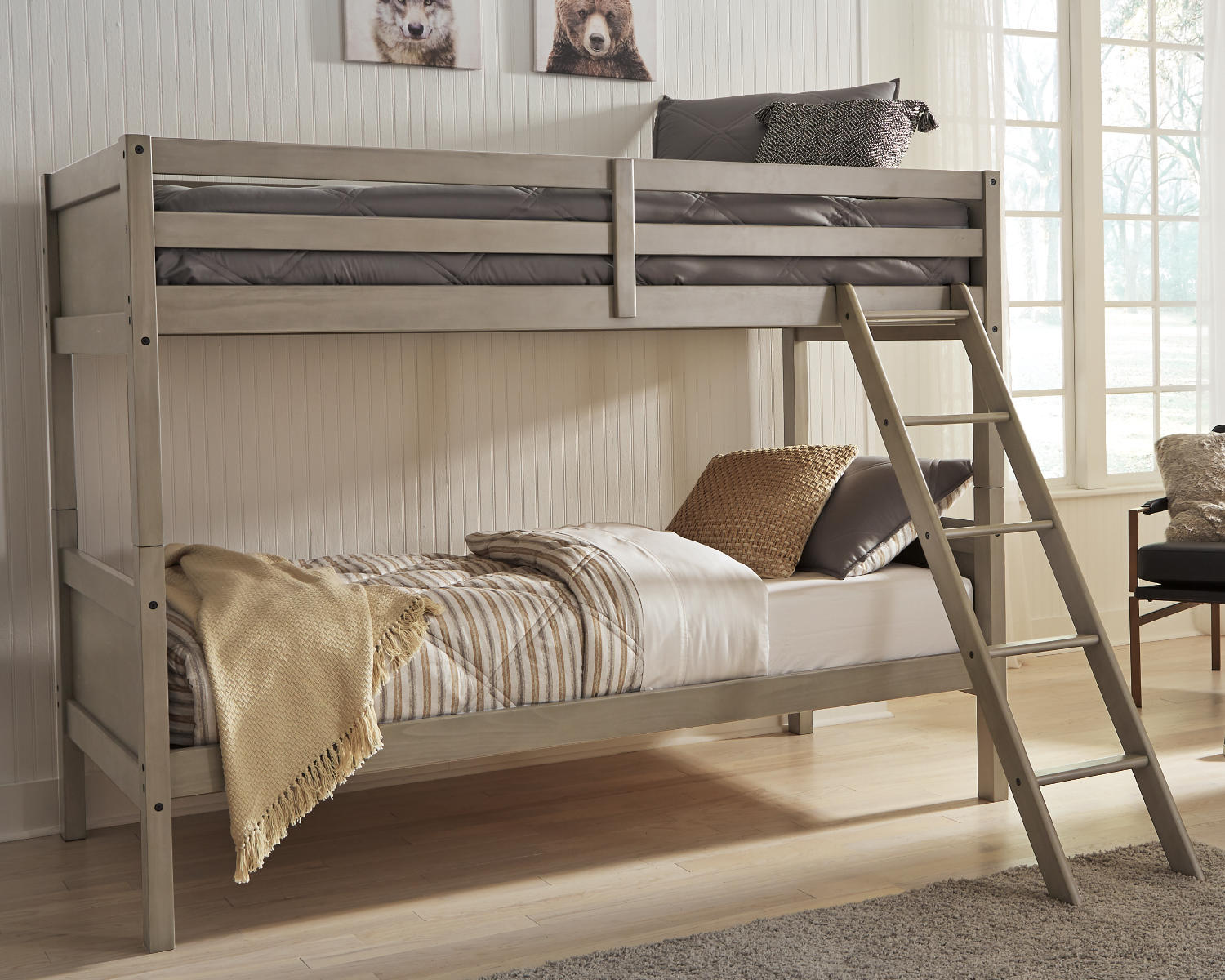 Lettner Bunk Bed and Mattress Set