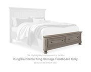 Lettner King/California King Storage Footboard