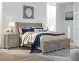 Lettner Queen Sleigh Bed with 2 Storage Drawers