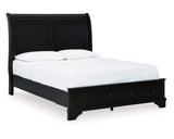 Chylanta Queen Sleigh Storage Bed