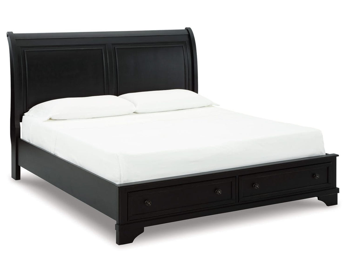 Chylanta King Sleigh Storage Bed