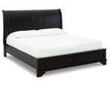 Chylanta King Sleigh Storage Bed