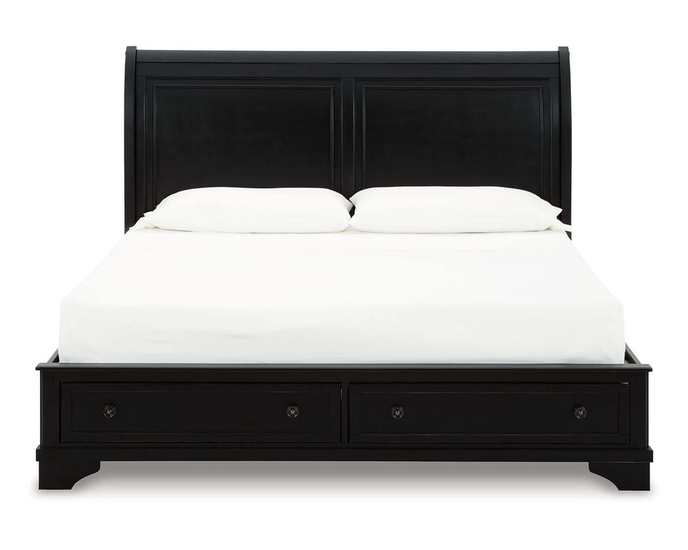 Chylanta King Sleigh Storage Bed