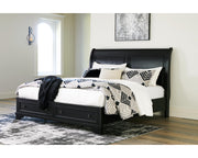 Chylanta King Sleigh Storage Bed