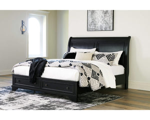 Chylanta King Sleigh Storage Bed