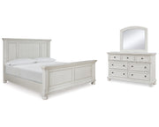 Robbinsdale Queen Panel Bed, Dresser and Mirror