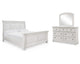 Robbinsdale King Sleigh Bed, Dresser and Mirror