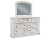 Robbinsdale King Sleigh Bed, Dresser and Mirror
