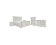 Robbinsdale Queen Panel Bed, Dresser, Chest and 2 Nightstands