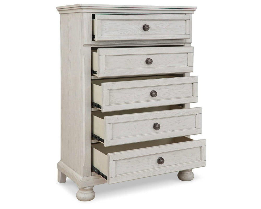 Robbinsdale Twin over Full Bunk Bed, Dresser and Chest