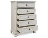 Robbinsdale Twin over Full Bunk Bed, Dresser and Chest