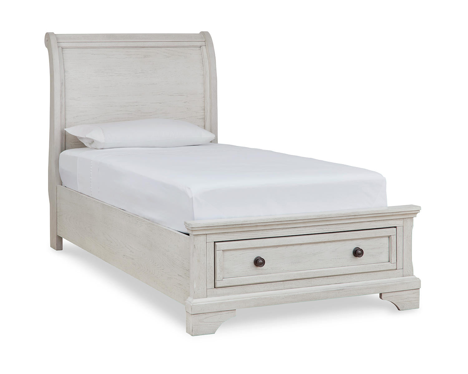 Robbinsdale Twin Storage Bed, Dresser, Mirror and Nightstand