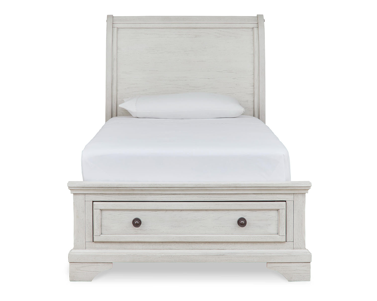 Robbinsdale Twin Storage Bed, Dresser, Mirror and Nightstand