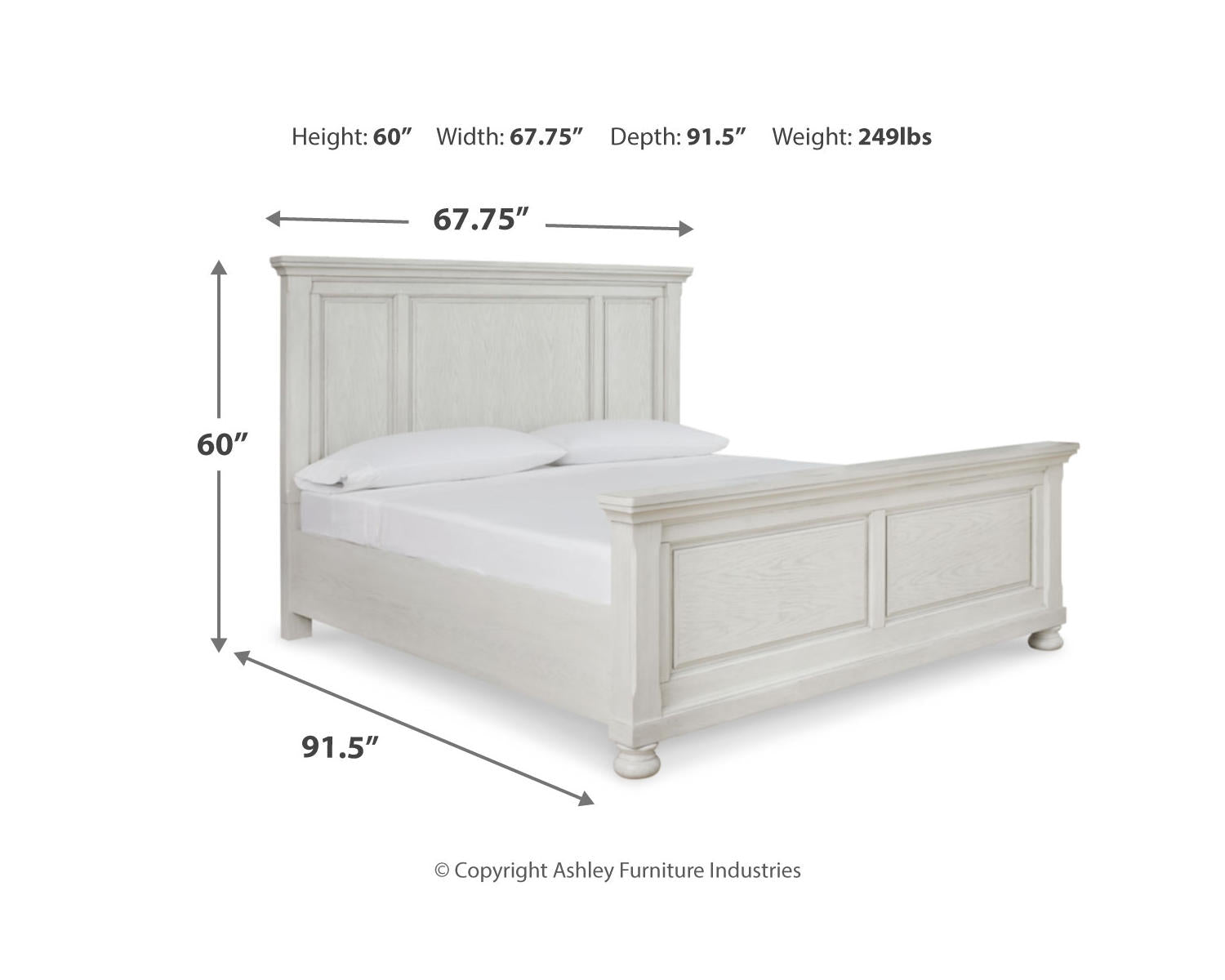 Robbinsdale Queen Panel Bed, Dresser and Mirror