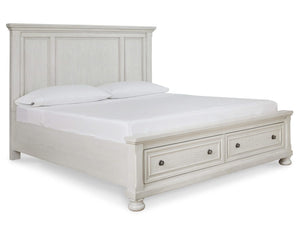 Cama Queen Robbinsdale con almacenamiento y paneles
