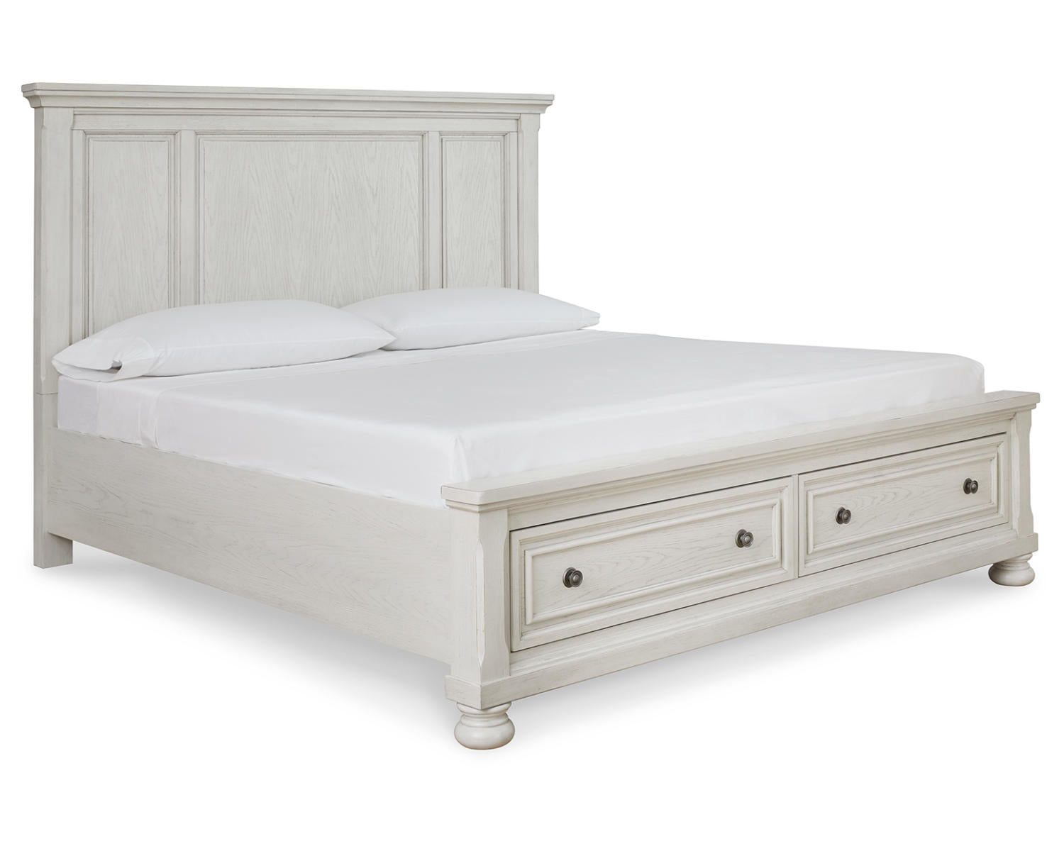 Robbinsdale King Storage Bed and 2 Nightstands