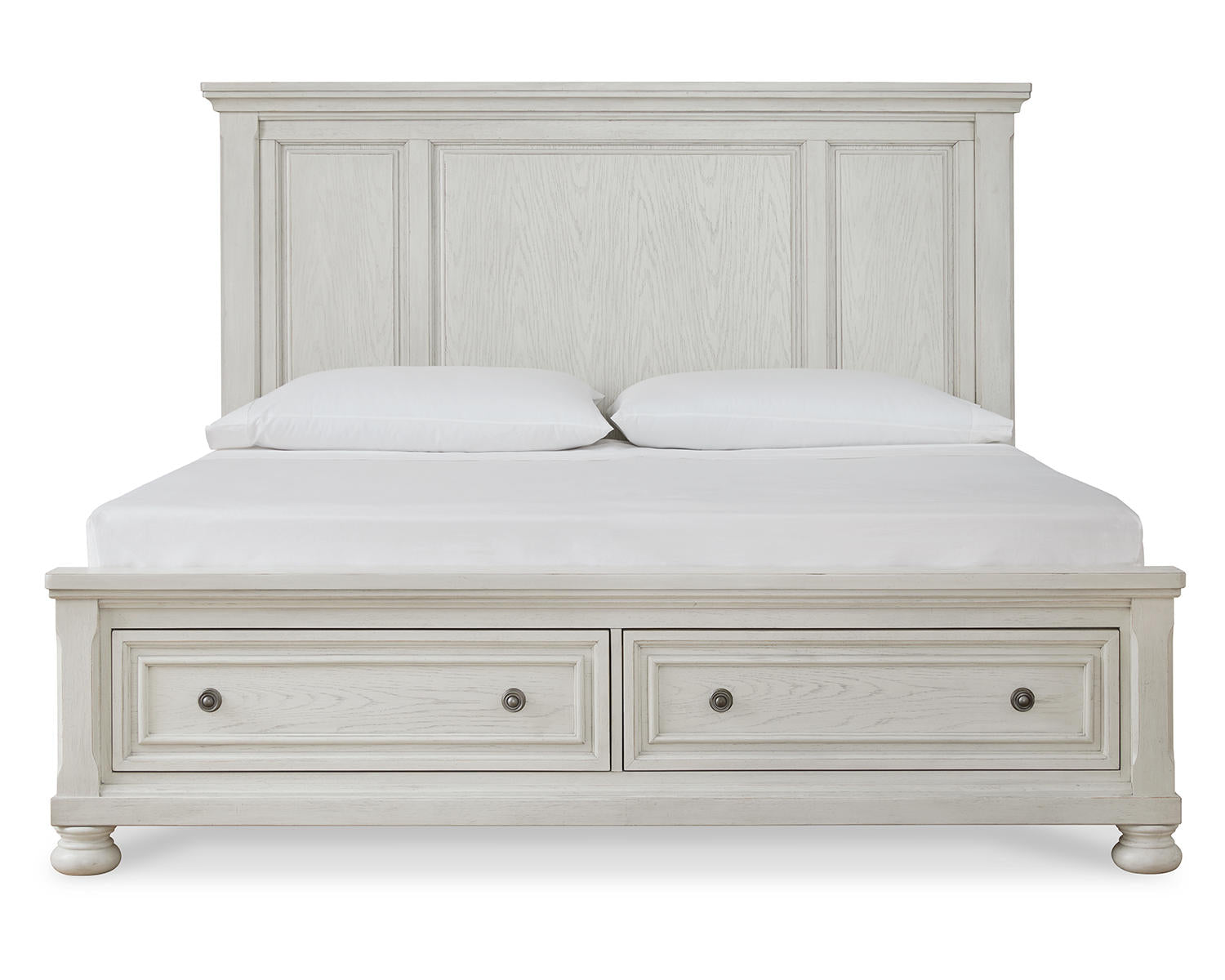 Robbinsdale King Storage Bed and 2 Nightstands