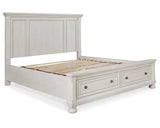 Cama Queen Robbinsdale con almacenamiento y paneles