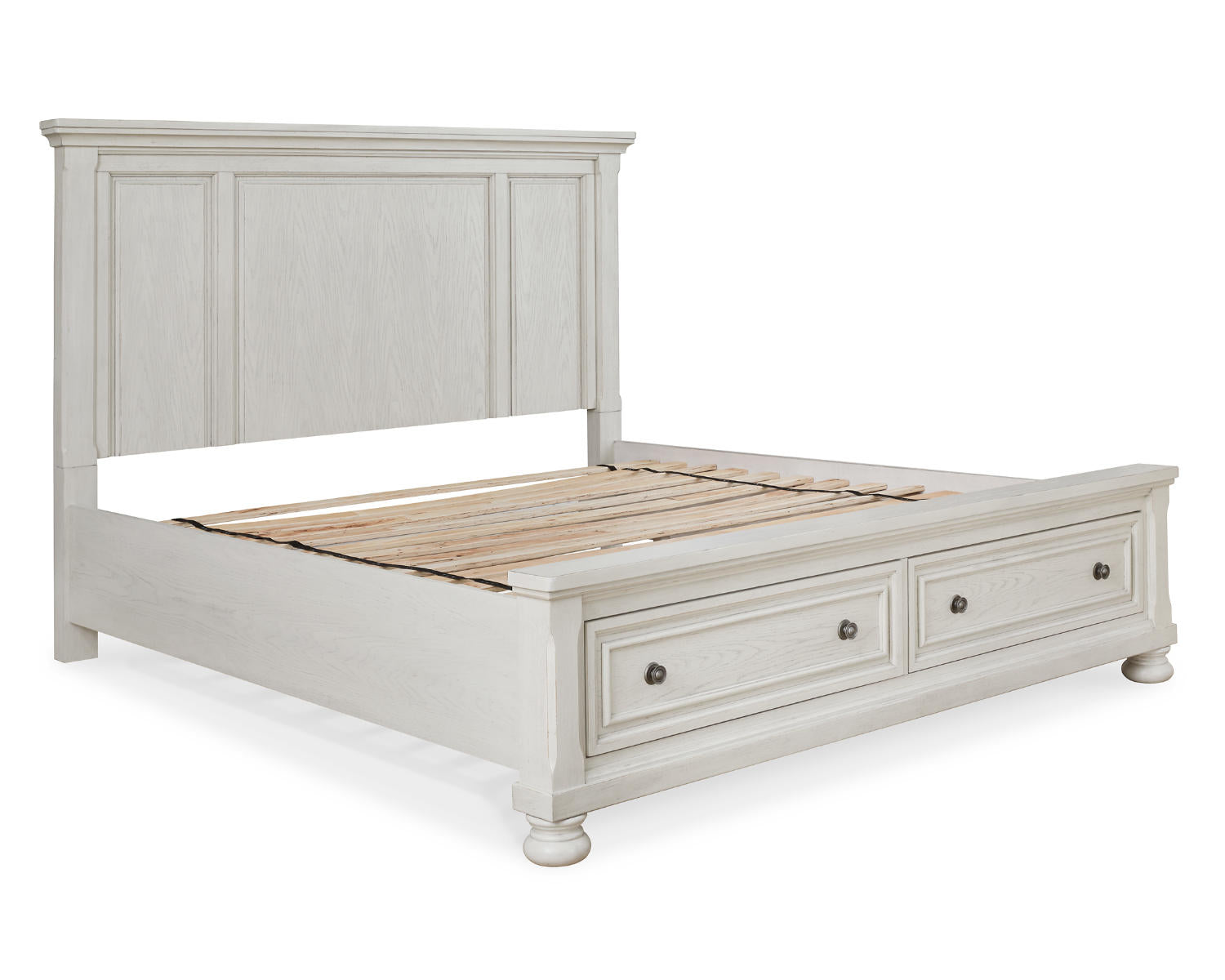 Robbinsdale Queen Storage Bed, Dresser, Mirror and Nightstand