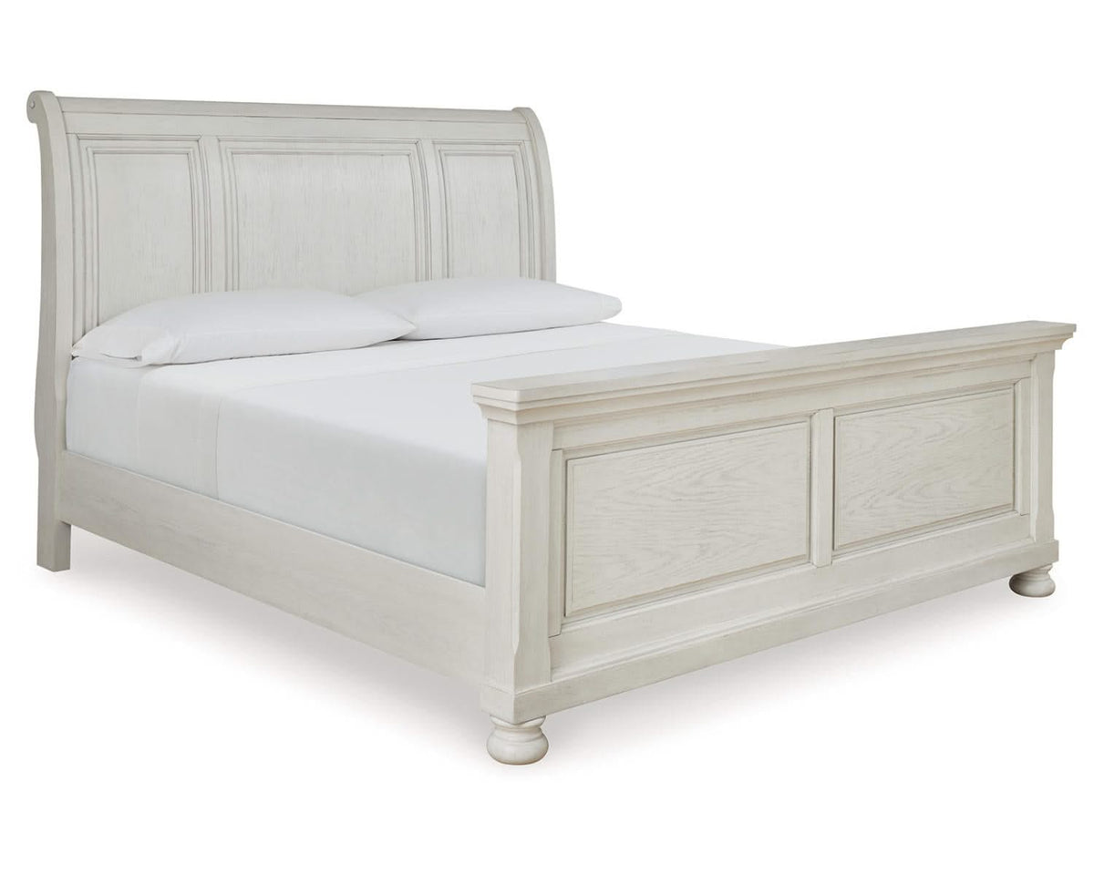 Robbinsdale King Sleigh Bed, Dresser and Mirror