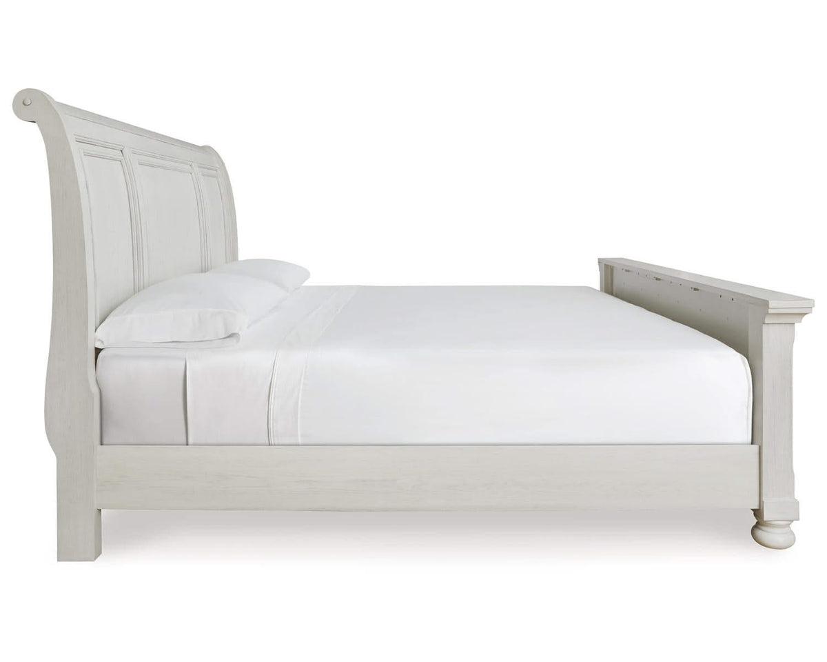 Robbinsdale King Sleigh Bed, Dresser and Mirror
