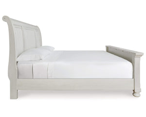 Robbinsdale King Sleigh Bed, Dresser and Mirror