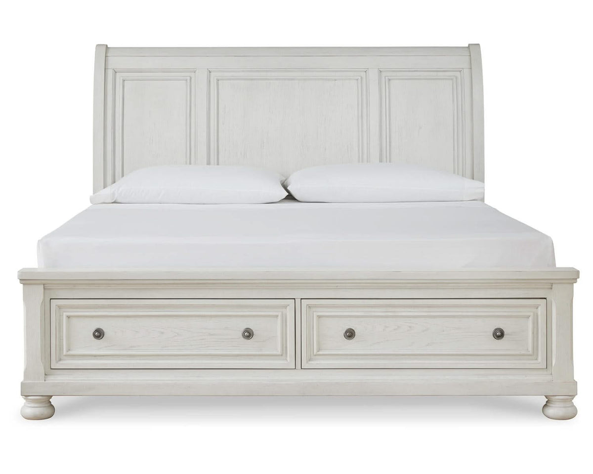 Cama tipo trineo Robbinsdale Queen con espacio de almacenamiento