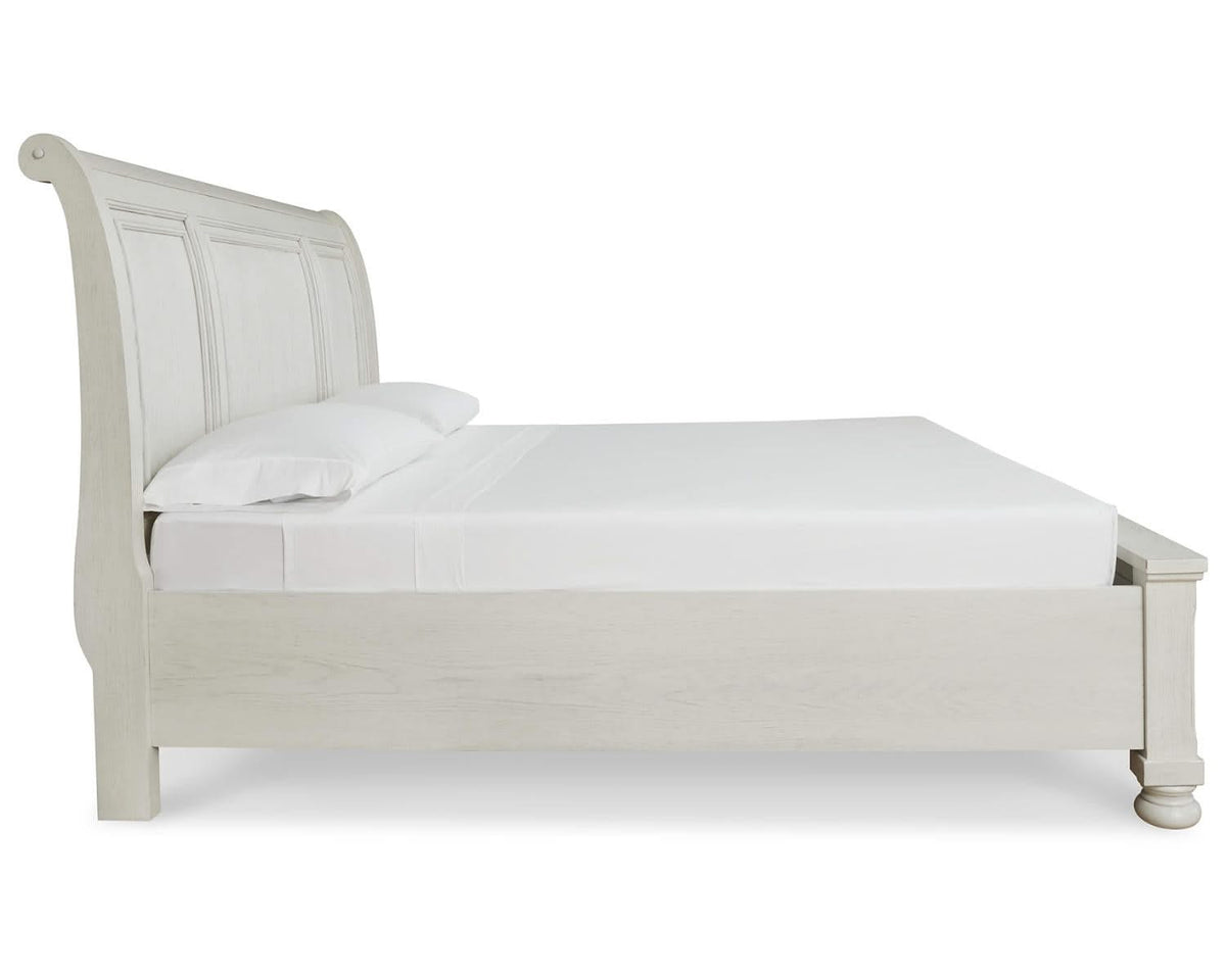 Cama tipo trineo Robbinsdale Queen con espacio de almacenamiento