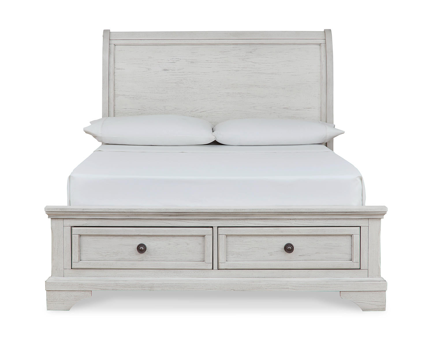 Robbinsdale Full Storage Sleigh Bed, Dresser, Mirror, Chest and Nightstand