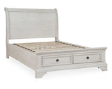Cama y mesita de noche Robbinsdale con almacenamiento completo