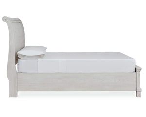 Cama y mesita de noche Robbinsdale con almacenamiento completo