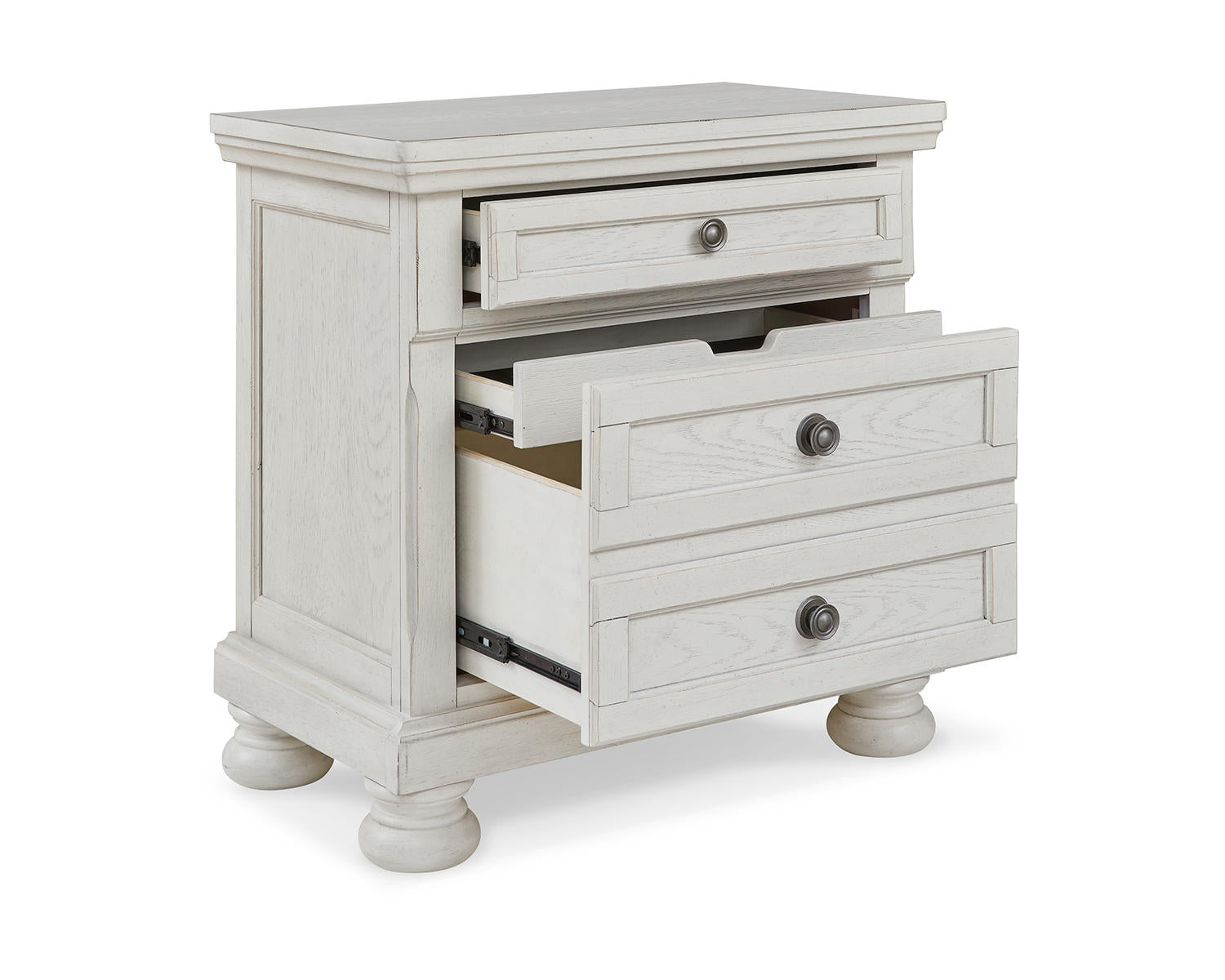 Robbinsdale King Storage Bed and 2 Nightstands
