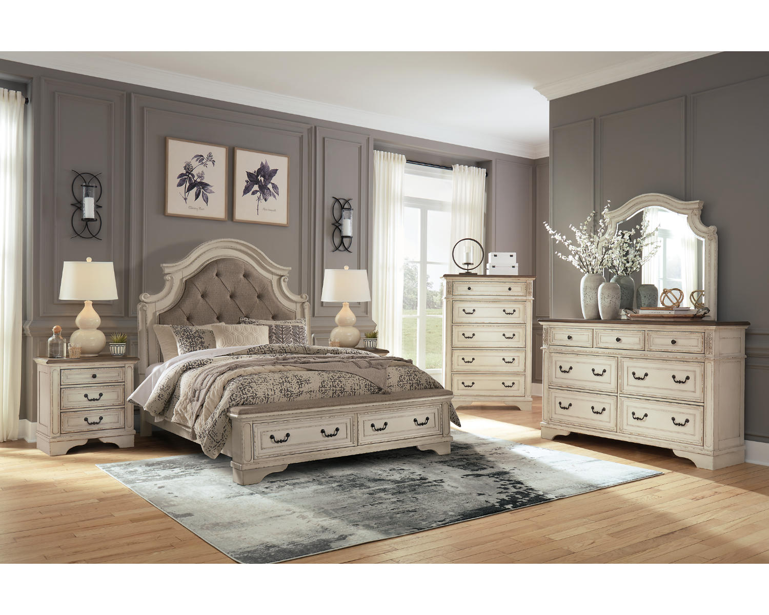 Realyn Queen Upholstered Storage Bed
