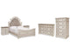 Realyn Queen Panel Bed, Dresser, Chest and 2 Nightstands