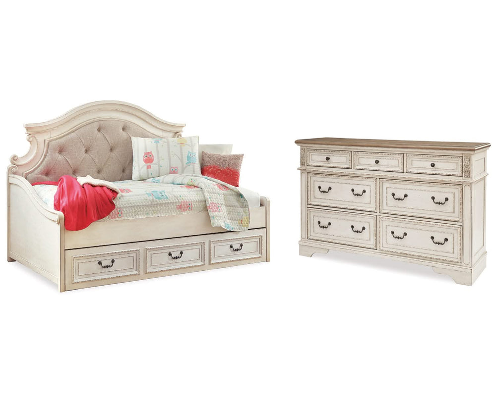 Realyn Twin Storage Day Bed and Dresser