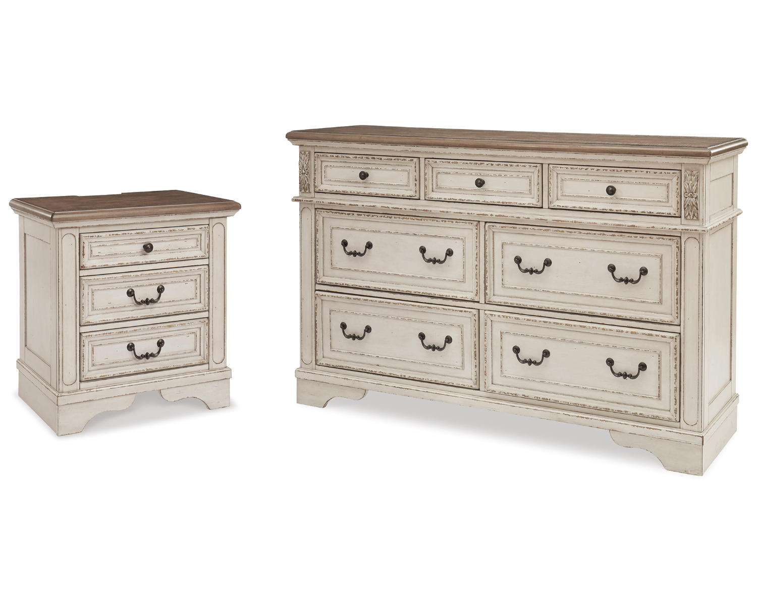Realyn Dresser and 2 Nightstands