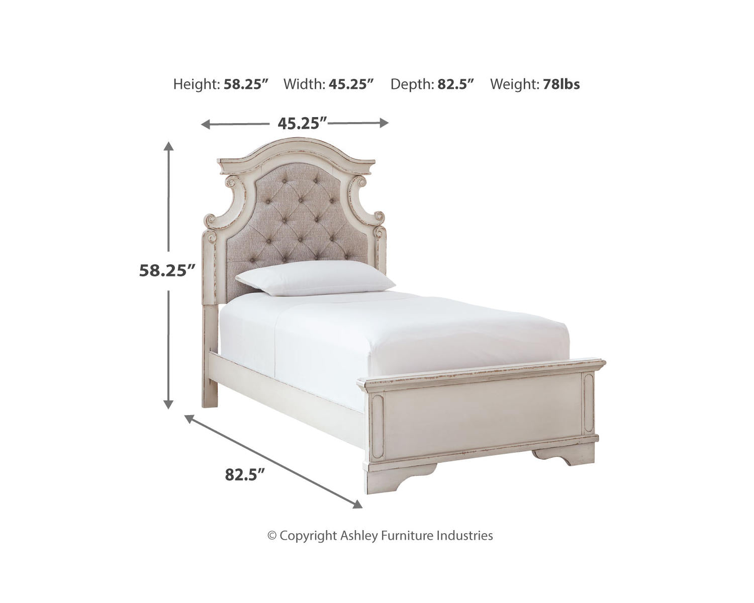 Realyn Twin Panel Bed